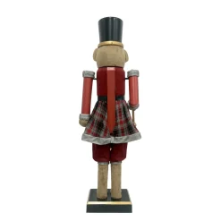 Musicien Casse-noisette (H154 cm) musical et animé Teddy rouge