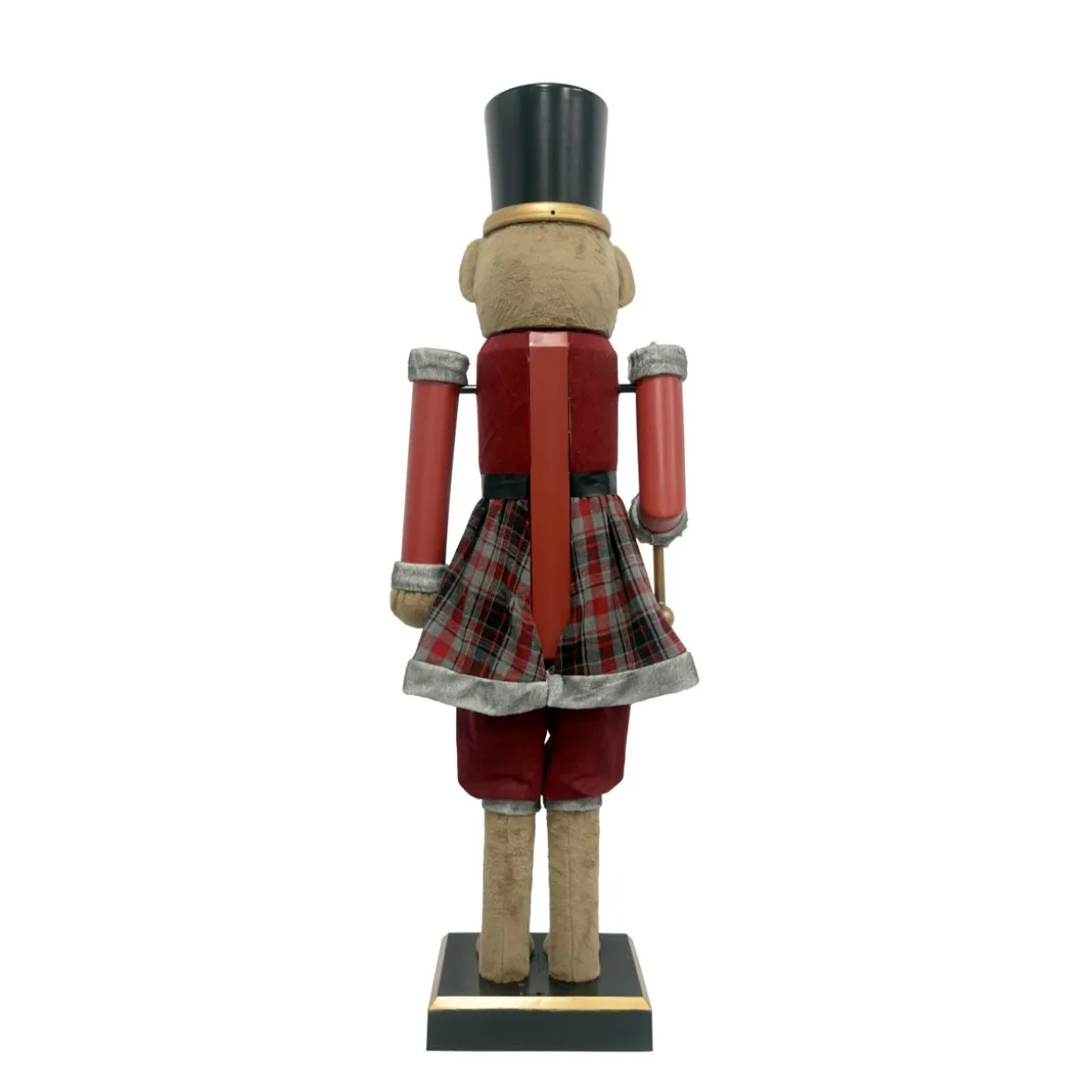 Musicien Casse-noisette (H154 cm) musical et animé Teddy rouge