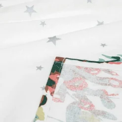 Nappe de Noël rectangulaire (140 x 240 cm) Noël Nature Blanc