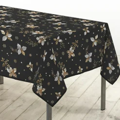Nappe de Noël rectangulaire (150 x 300 cm) Guido Gris anthracite