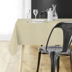 Nappe de Noël rectangulaire (140 x 240 cm) Strass Or