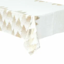 Nappe de Noël rectangulaire (140 x 360 cm) Sapin Or