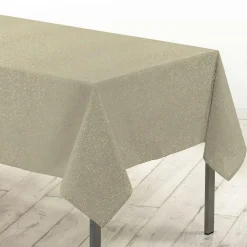 Nappe de Noël rectangulaire (140 x 300 cm) Strass Or