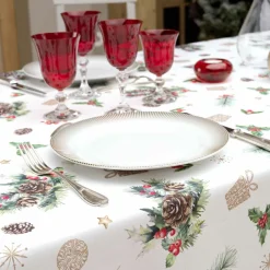 Nappe de Noël rectangulaire anti tache (150 x 240 cm) Hollystar