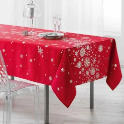 Nappe de Noël rectangulaire (150 x 300 cm) Constellation Rouge