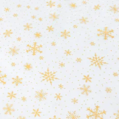 Nappe de Noël rectangulaire (140 x 360 cm) Flocon de neige Blanc