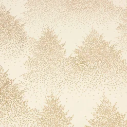 Nappe de Noël rectangulaire (140 x 240 cm) Forêt de Sapin Or