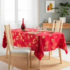 Nappe rectangulaire (150 x 300 cm) Bloomy Rouge