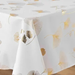 Nappe rectangulaire (150 x 300 cm) Bloomy Blanche