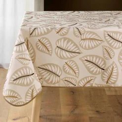 Nappe rectangulaire anti tache (150 x 240 cm) Alma Beige