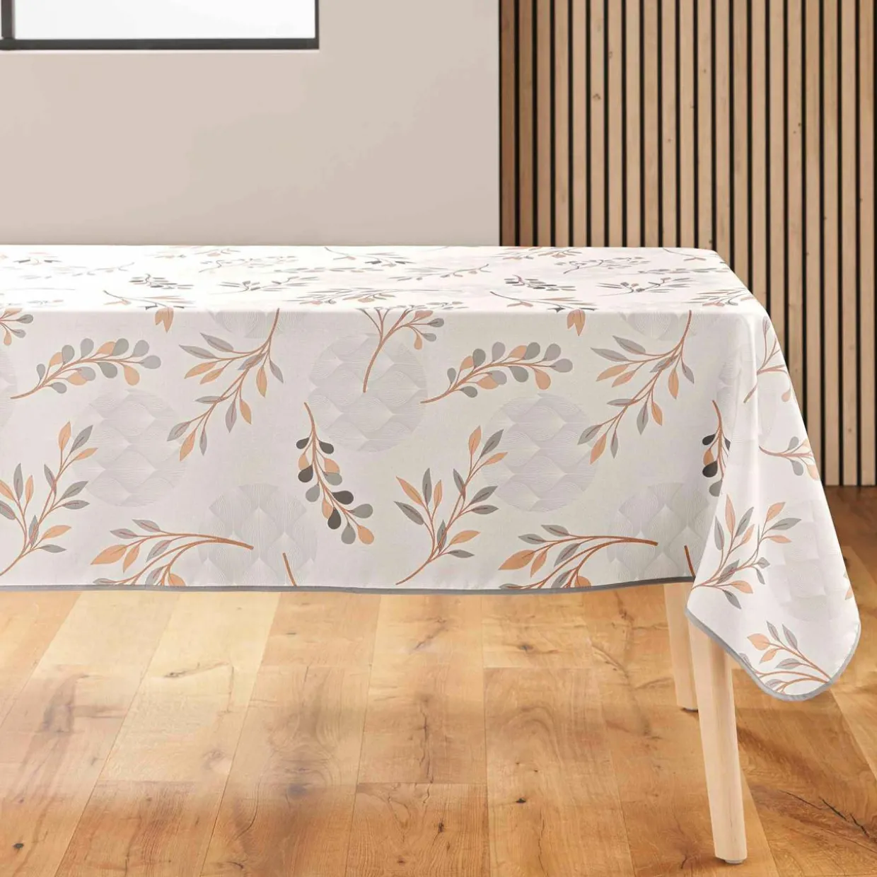 Nappe rectangulaire anti tache (150 x 240 cm) Manola Ecru