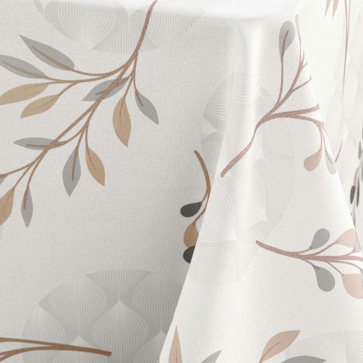 Nappe rectangulaire anti tache (150 x 240 cm) Manola Ecru