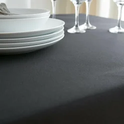 Nappe rectangulaire anti tache (140 x 200 cm) Elise Noire