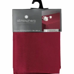 Nappe rectangulaire anti tache (150 x 300 cm) Lina Rouge bordeaux