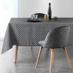 Nappe rectangulaire anti tache (150 x 240 cm) Artchic Gris anthracite