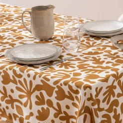 Nappe rectangulaire anti tache (140 x 240 cm) Jolan Jaune ocre