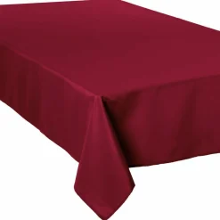 Nappe rectangulaire anti tache (140 x 240 cm) Lina Rouge bordeaux