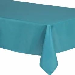 Nappe rectangulaire anti tache (150 x 300 cm) Mina Bleu canard