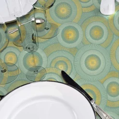 Nappe rectangulaire antitache (145 x 240 cm) Eclipse Vert Sauge