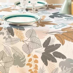 Nappe rectangulaire antitache (150 x 240 cm) Fidji Verte