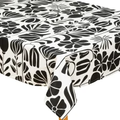 Nappe rectangulaire coton (150 x 250 cm) Twist Noire