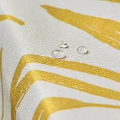 Nappe rectangulaire coton enduit (150 x 250 cm) Galice Jaune moutarde