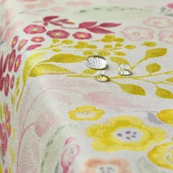 Nappe rectangulaire coton enduit (150 x 350 cm) Paquerettes Multicolore