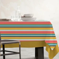 Nappe rectangulaire coton enduit (150 x 250 cm) Bonifacio Multicolore