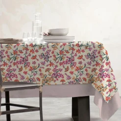 Nappe rectangulaire coton enduit (150 x 350 cm) Margot Multicolore