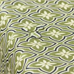 Nappe rectangulaire coton enduit (150 x 350 cm) Gloria Verte