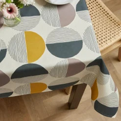 Nappe rectangulaire coton enduit (150 x 350 cm) Harlem Multicolore