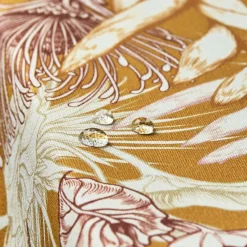 Nappe rectangulaire coton enduit (150 x 250 cm) Granada Jaune moutarde