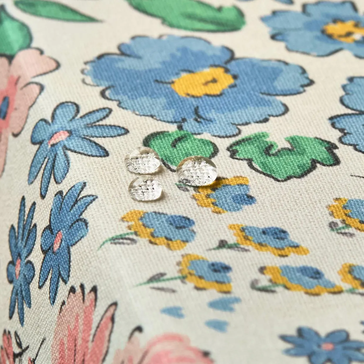 Nappe rectangulaire coton enduit (150 x 250 cm) Corolle Multicolore