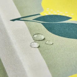 Nappe rectangulaire coton enduit (150 x 250 cm) Antibes Verte
