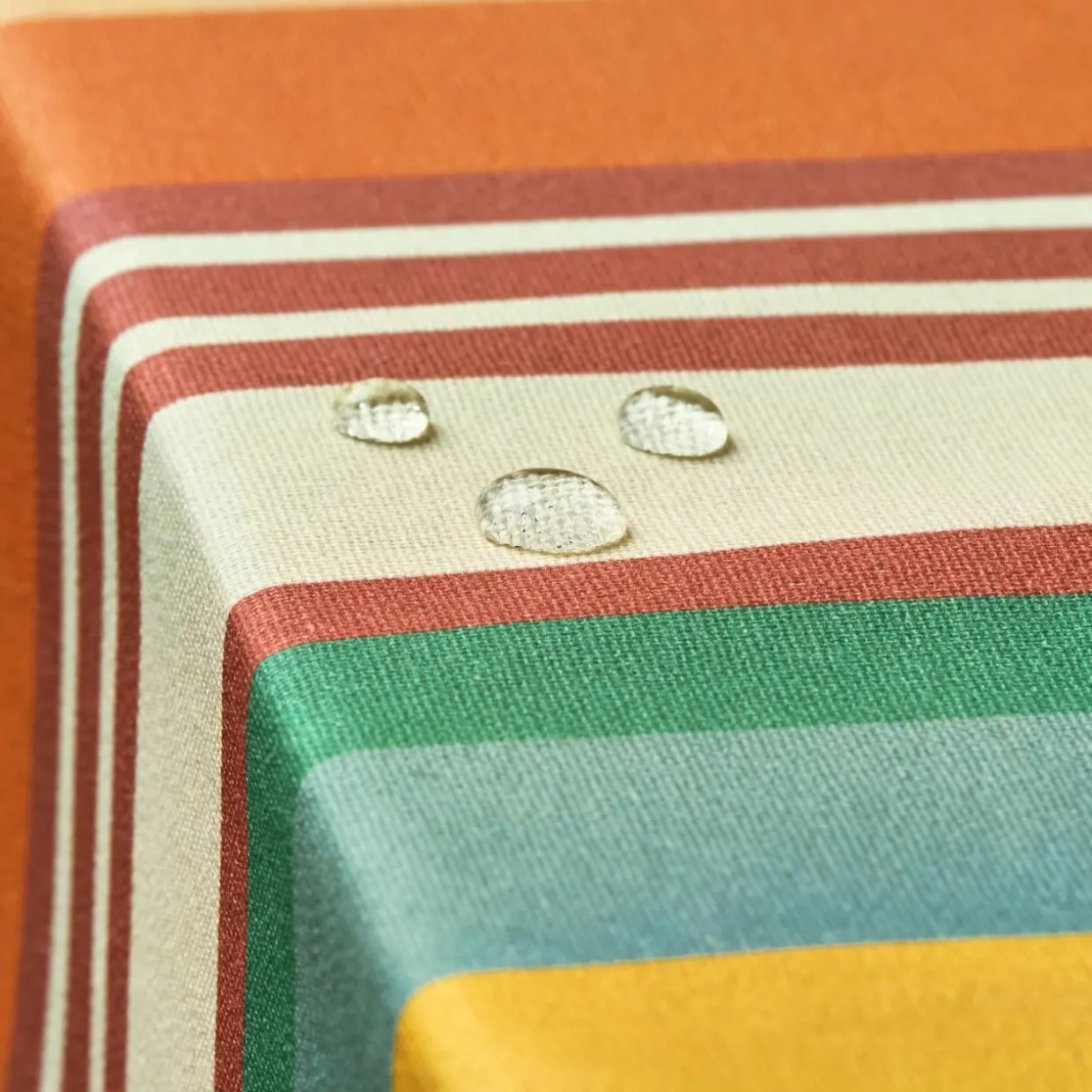 Nappe rectangulaire coton enduit (150 x 250 cm) Ajaccio Multicolore