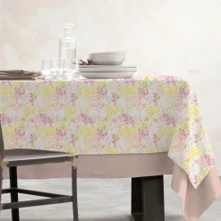 Nappe rectangulaire coton enduit (150 x 250 cm) Paquerettes Multicolore