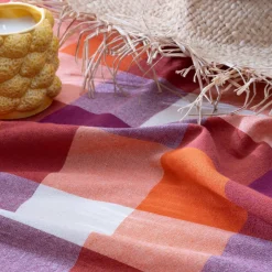 Nappe rectangulaire coton (150 x 250 cm) Madras Multicolore