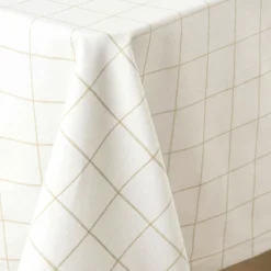 Nappe rectangulaire coton (140 x 240 cm) Axel Blanche