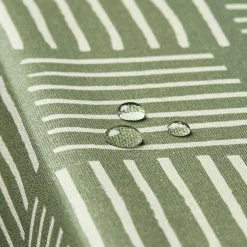 Nappe rectangulaire coton enduit (150 x 350 cm) Paolo Verte