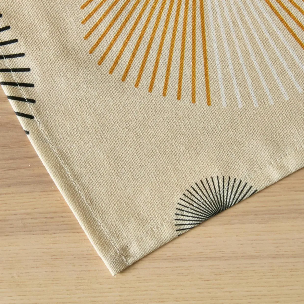 Nappe rectangulaire coton enduit (150 x 250 cm) Manhattan Beige