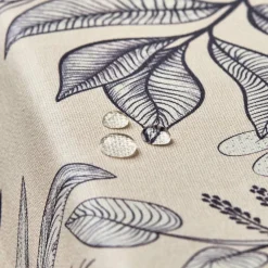 Nappe rectangulaire coton enduit (150 x 350 cm) Colibri Grise