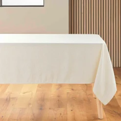 Nappe rectangulaire lin (140 x 240 cm) Pauline Ecru