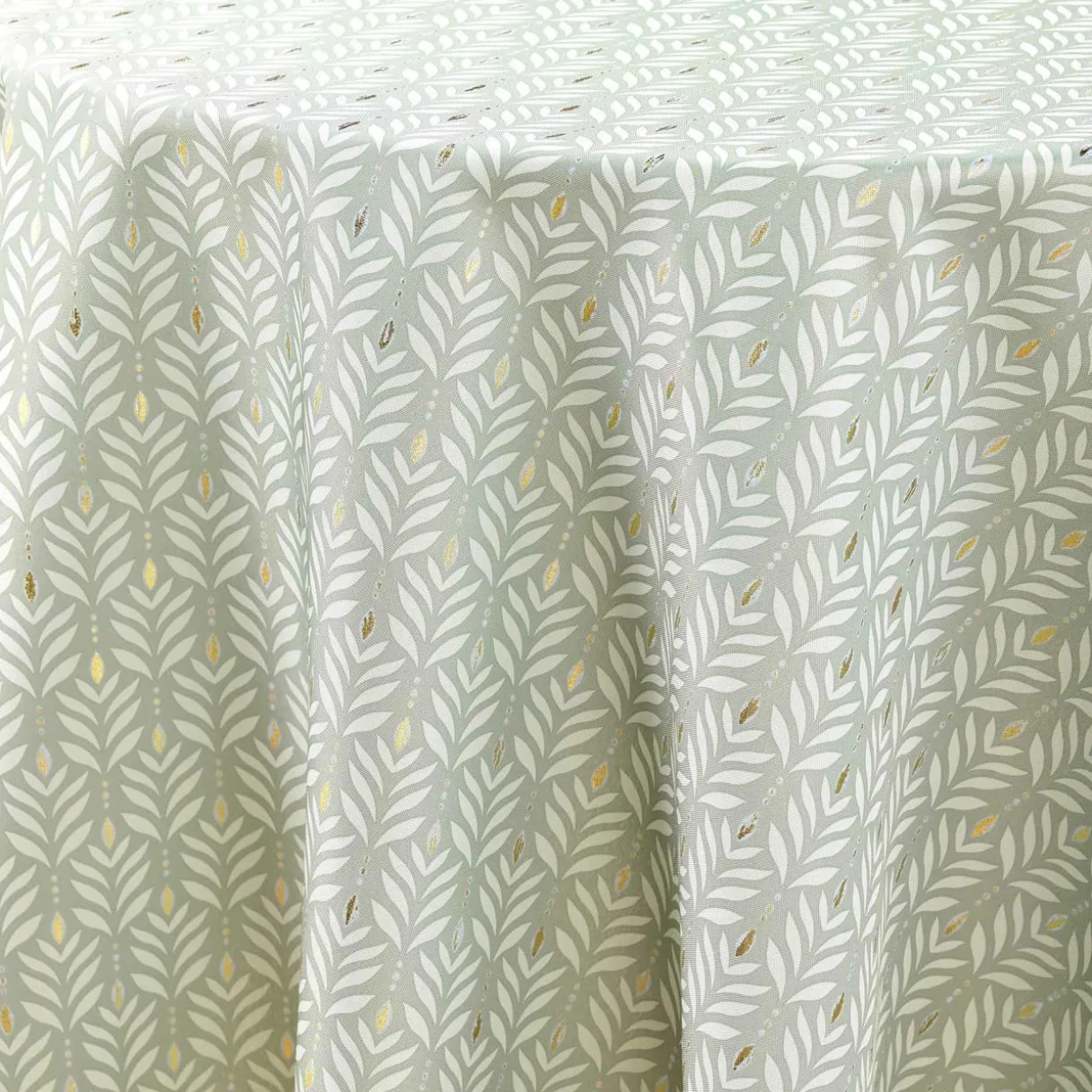 Nappe ronde anti tache (180 cm) Piana Vert sauge