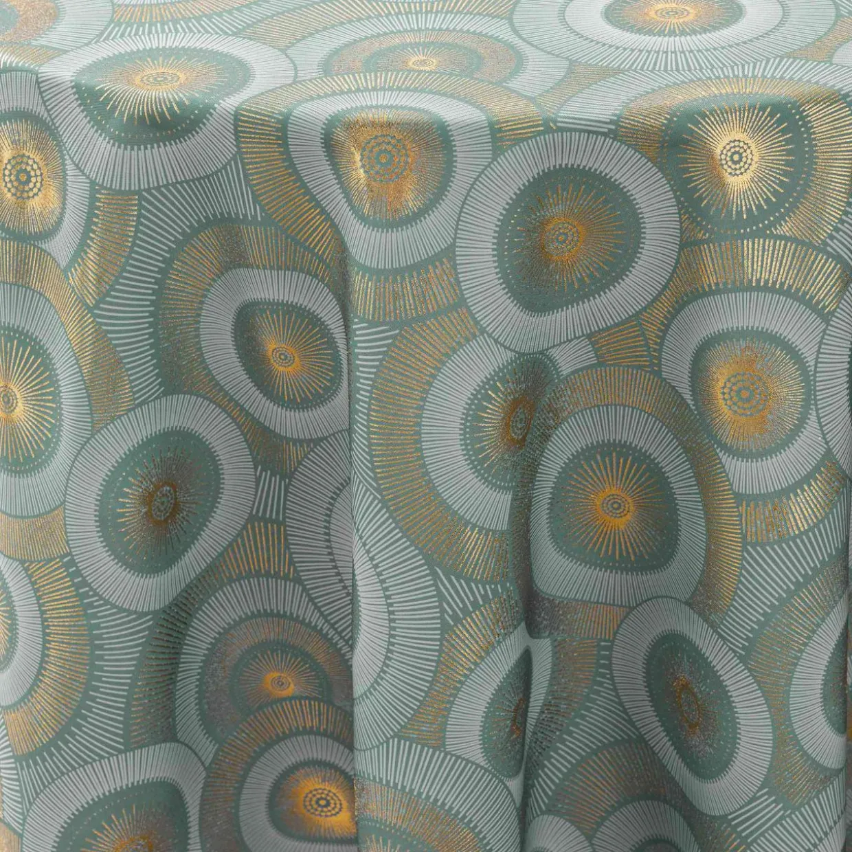 Nappe ronde anti tache (180 cm) Eclipse Vert Sauge