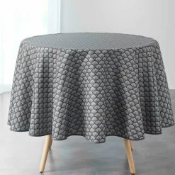 Nappe ronde anti tache (D180 cm) Artchic Gris anthracite