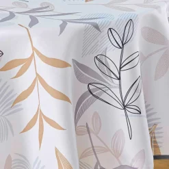 Nappe ronde anti-taches (D180 cm) Miraline Grise