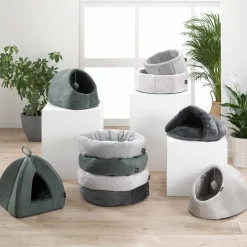 Niche d'intérieur avec jouet pour chat Sweet Cat L35 cm Anthracite