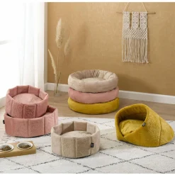 Niche d'intérieur pour chat Boho D50 cm Bois de rose