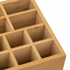 Organiseur Miroir 10 compartiments Bambou