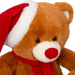 Ours en peluche (H34 cm) Loulou écharpe rouge